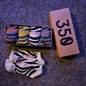 Yeezy Athletic Socks - Black, Gray, Green, White Gently Used.